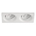 Foco Cuadrado empotrar Konica 190x95mm, para Lámpara GU10/MR16